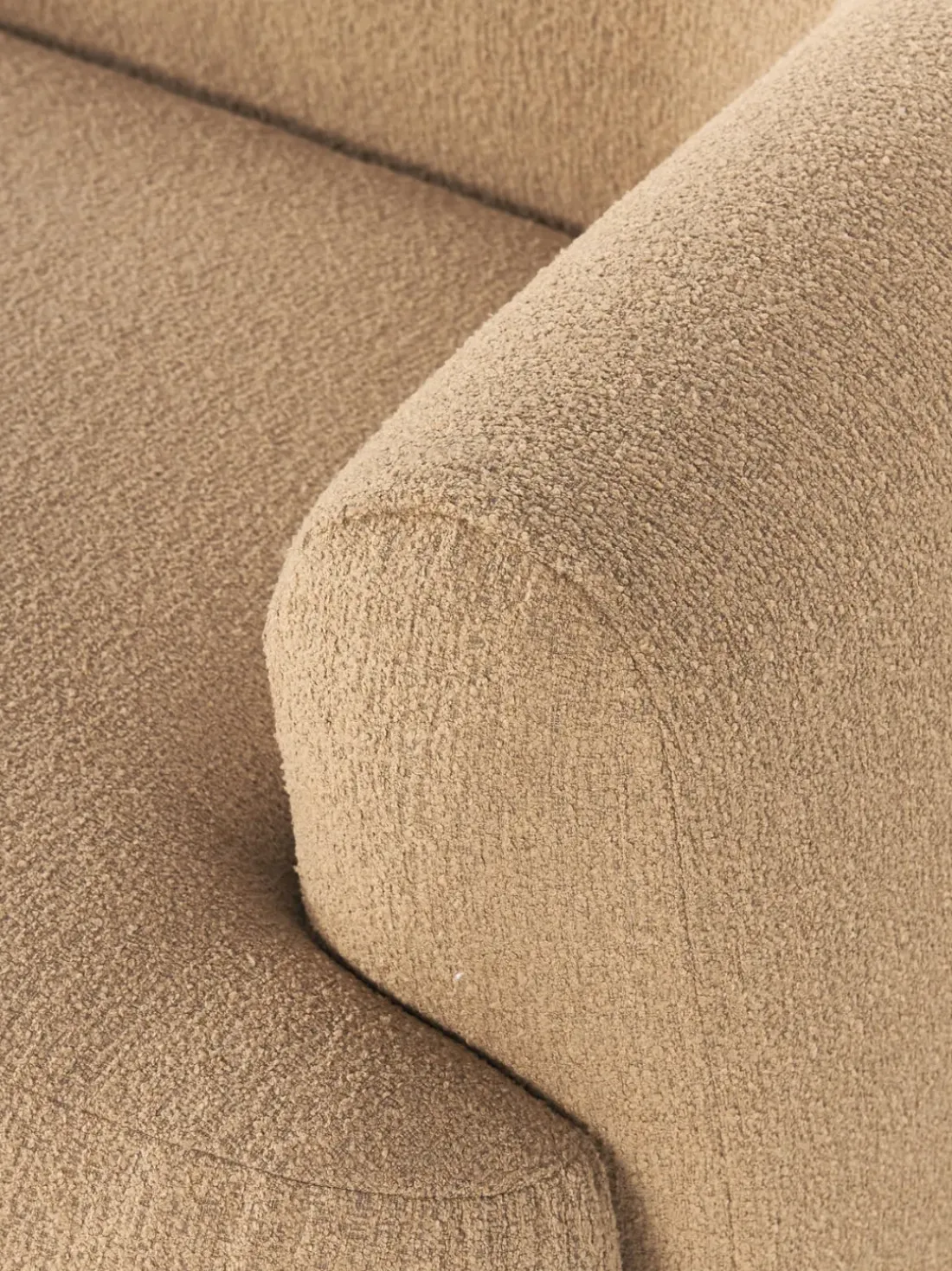 Sofá rinconera modular en tejido bouclé Sofia (4 plazas)