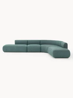 Sofá rinconera modular en tejido bouclé Sofia (4 plazas)
