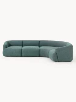 Sofá rinconera modular en tejido bouclé Sofia (4 plazas)