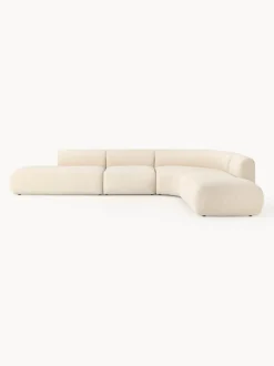 Sofá rinconera modular en tejido bouclé Sofia (4 plazas)