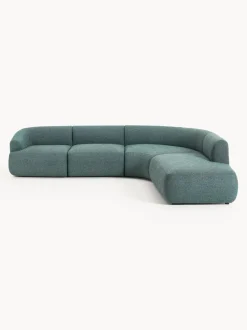 Sofá rinconera modular en tejido bouclé Sofia (4 plazas)