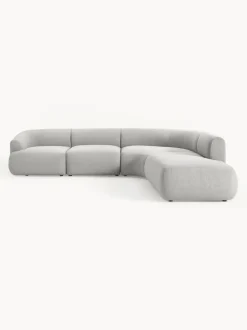 Sofá rinconera modular en tejido bouclé Sofia (4 plazas)