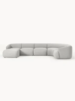 Sofá rinconera modular en tejido bouclé Sofia