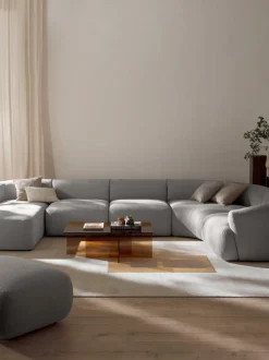 Sofá rinconera modular en tejido bouclé Sofia