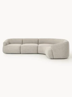 Sofá rinconera modular en tejido bouclé Sofia (4 plazas)