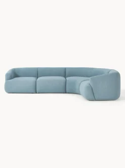 Sofá rinconera modular en tejido bouclé Sofia (4 plazas)