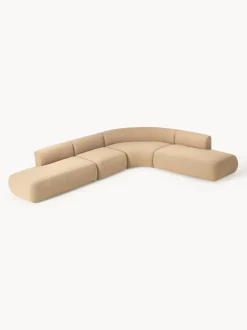 Sofá rinconera modular en tejido bouclé Sofia (4 plazas)