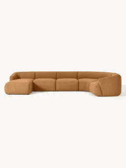 Sofá rinconera modular en tejido bouclé Sofia