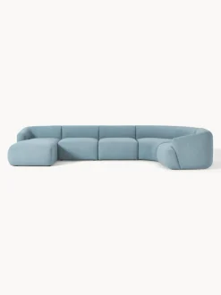 Sofá rinconera modular en tejido bouclé Sofia