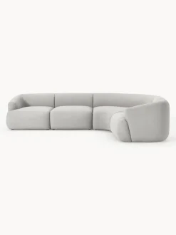 Sofá rinconera modular en tejido bouclé Sofia (4 plazas)