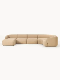 Sofá rinconera modular en tejido bouclé Sofia