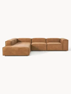 Sofá rinconera modular grande de cuero reciclado Lennon