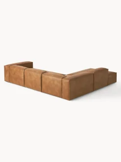 Sofá rinconera modular grande de cuero reciclado Lennon