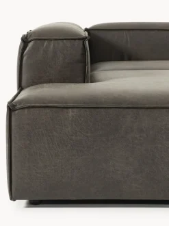 Sofá rinconera modular grande de cuero reciclado Lennon