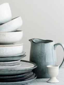 Soportes de huevo artesanales Nordic Sand, 2 uds.