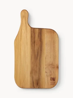 Tabla de cortar de madera de teca Raw