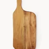 Tabla de cortar de madera de teca Raw