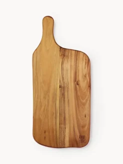 Tabla de cortar de madera de teca Raw