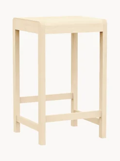 Taburete alto de madera de abedul 01