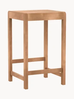 Taburete alto de madera de abedul 01