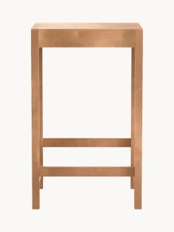 Taburete alto de madera de abedul 01