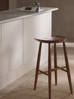 Taburete alto de madera de mango Nino