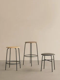 Taburete alto de madera y metal Afteroom