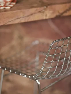 Taburete alto de metal Wire