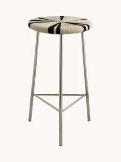 Taburete alto Morice, negro/ivory