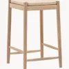 Taburete artesanal de madera de roble Eton