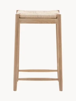 Taburete artesanal de madera de roble Eton