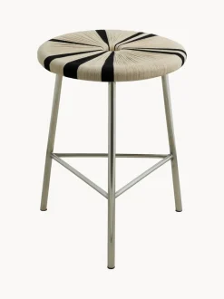 Taburete bajo Morice, negro/ivory