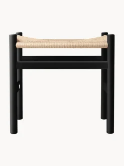 Taburete con asiento tejido a mano CH53