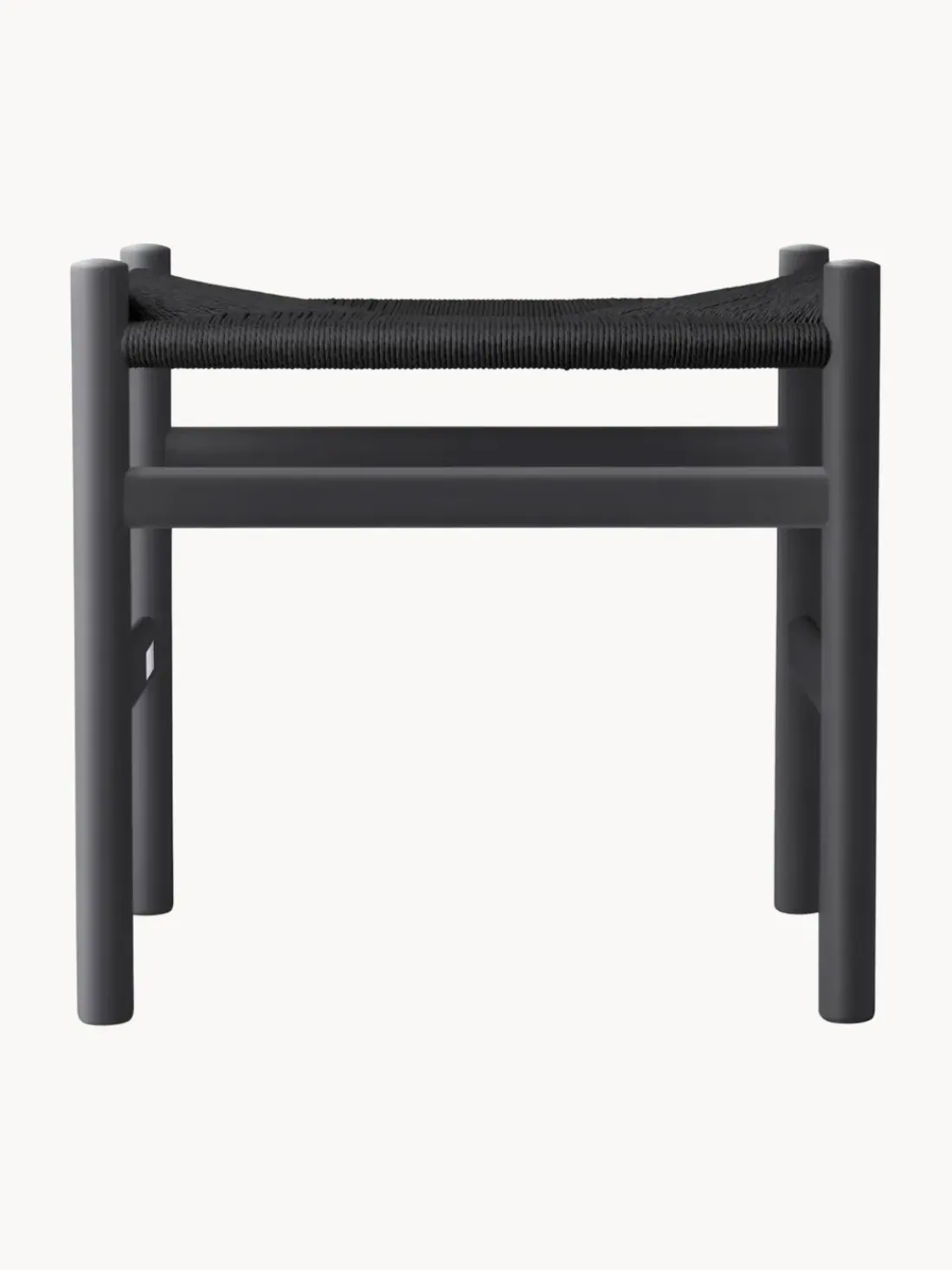 Taburete con asiento tejido a mano CH53