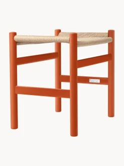 Taburete con asiento tejido a mano CH53