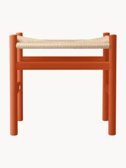Taburete con asiento tejido a mano CH53