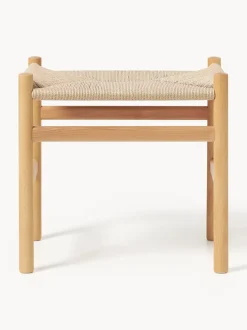 Taburete con asiento tejido a mano CH53