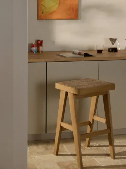 Taburete de bar con tejido vienés Sissi