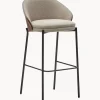 Taburete de bar de chenilla Eamy