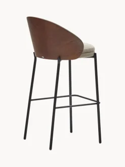 Taburete de bar de chenilla Eamy