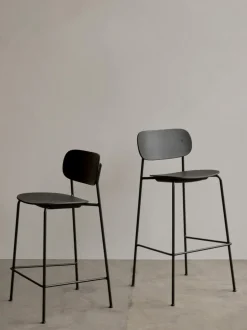 Taburete de bar de metal y madera Co