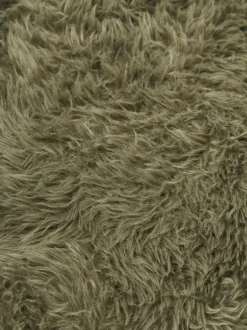 Taburete de cuero sintético con patas de metal Luan