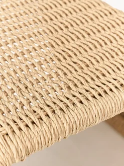 Taburete de exterior de mimbre Hank