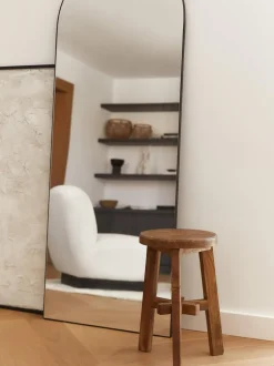 Taburete de madera de acacia Dingklik