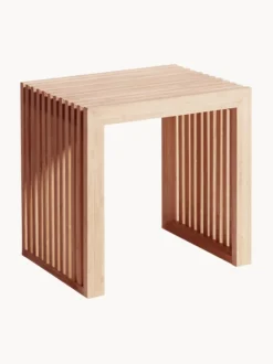 Taburete de madera de bambú Rib