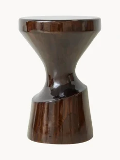 Taburete de madera de mango Burgundy