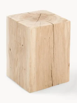 Taburete de madera de roble Block