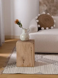 Taburete de madera de roble Block