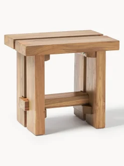Taburete de madera de teca Hugo