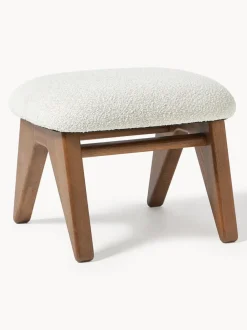 Taburete en tejido bouclé Shenay